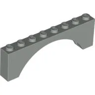 Brick Arch 1 x 8 x 2 / Light Gray