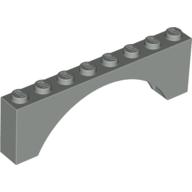 Lego Brick Arch 1 x 8 x 2 / Light Gray
