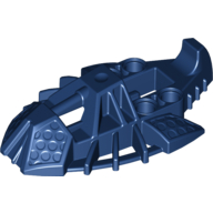 Lego Large Figure Foot, Toa Inika Elliptical / Dark Blue