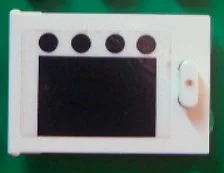 Container, Cupboard 2 x 3 x 2 Door with Black Square and 4 Black Circles (Oven) Pattern (Sticker) - Set 6370