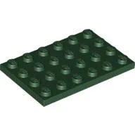Plate 4 x 6 / Dark Green