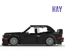 BMW E30 M3 Evolution (Black-Red)