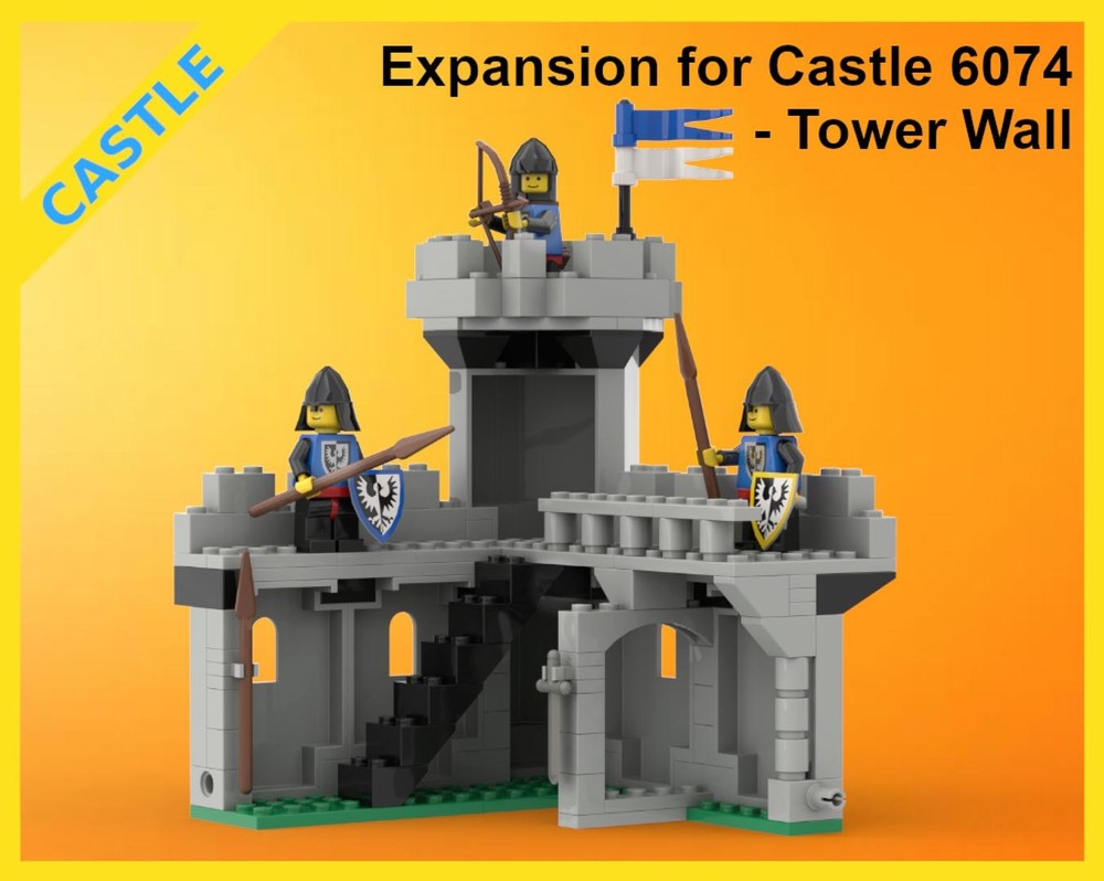 Lego Classic Castle Expansion - 6074 - Tower Wall