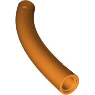 Lego Animal Body Part / Plant, Tail / Neck / Branch / Trunk, Middle Section with Pin Holes / Orange