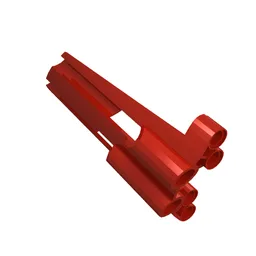 Technic Panel Fairing # 3 Large Long, Large Holes, Side A / Red