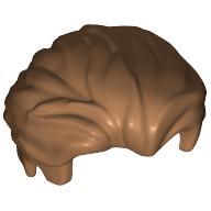 Lego Hair Swept Back with Slight Widow's Peak and Short Side Burns [Plain] / Medium Nougat