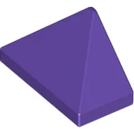 Brick Sloped 45° 2 x 1 Triple with Inside Stud Holder / Dark Purple