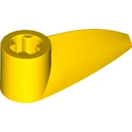 Technic Tooth 1 x 3 with Axle Hole [Hollow Underside] / Yellow