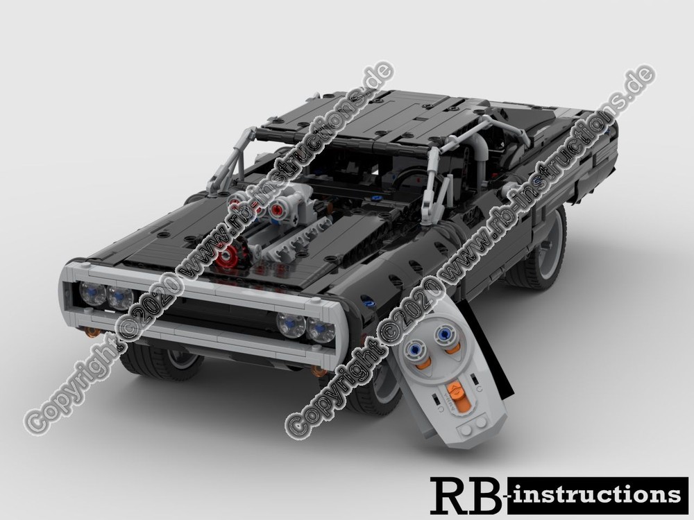 Lego Dodge Charger as RC-Version with Power Functions (42111)