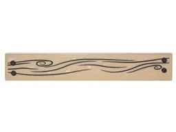 Tile 1 x 6 with Wood Grain and 4 Nails Pattern (Sticker) - Set 4840