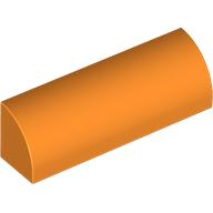 Lego Brick Curved 1 x 4 x 1 / Orange