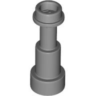 Lego Equipment Telescope / Torch / Spyglass, Support Round 1 x 1 x 1 2/3 / Flat Silver