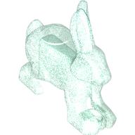 Lego Animal, Rabbit / Hare / Opal Trans-Light Blue