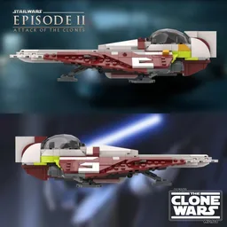 Obi Wan Kenobi Delta starfighter (AOTC/TCW)