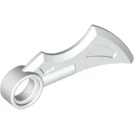 Wing / Blade 1 x 4 with Pin Hole / White