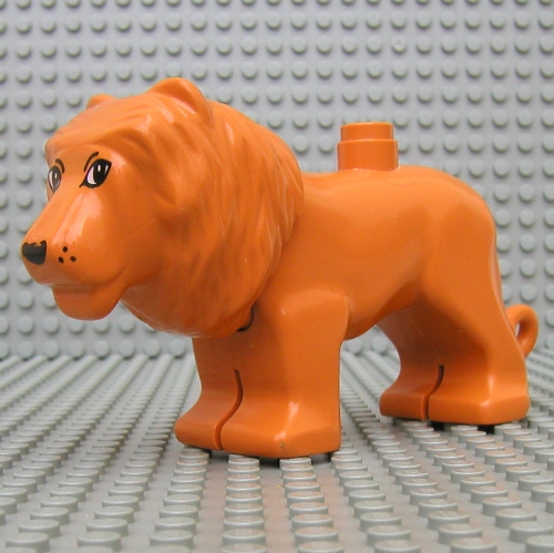 Lego Duplo Animal Lion Adult Male / Earth Orange