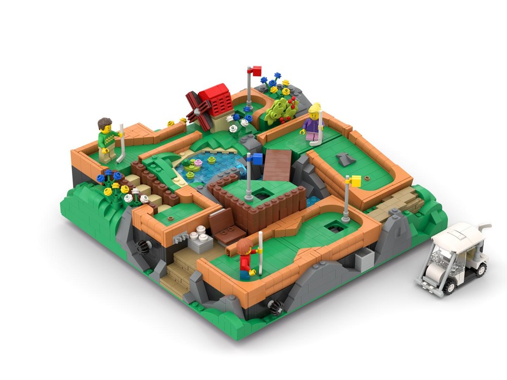 Lego Working Mini Golf Course