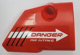 Technic, Panel Fairing # 2 Small Smooth Short, Side B with 'DANGER AIR INTAKE' and White Arrow Pattern (Sticker) - Set 42076