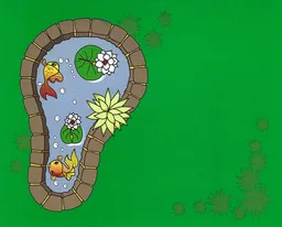 Playmat, Grass and Pond Print