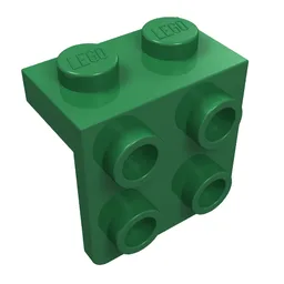 Bracket 1 x 2 - 2 x 2 / Green