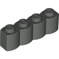 Brick Special 1 x 4 Palisade [aka Log] / Dark Gray