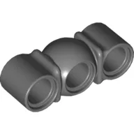 Technic Beam 1 x 3 with Ball Joint in Middle / Dark Bluish Gray