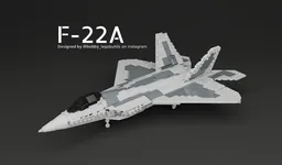 Lego F-22A Raptor in 1/45th scale