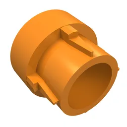 Technic Driving Ring Extension, 4 Ridges / Orange