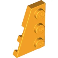 Wedge Plate 3 x 2 Left / Bright Light Orange
