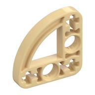 Lego Technic Beam 3 x 3 L-Shape with Quarter Ellipse Thin / Tan