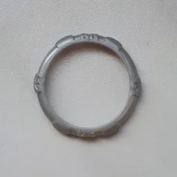 Watch, Bezel Round, No Studs / Flat Silver