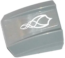 Slope, Curved 2 x 2 Lip with White Swirls Pattern (Sticker) - Set 41078