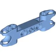 Technic Axle and Pin Connector 2 x 7 with Two Ball Joint Sockets, Squared Ends and Axle Hole in Center / Medium Blue