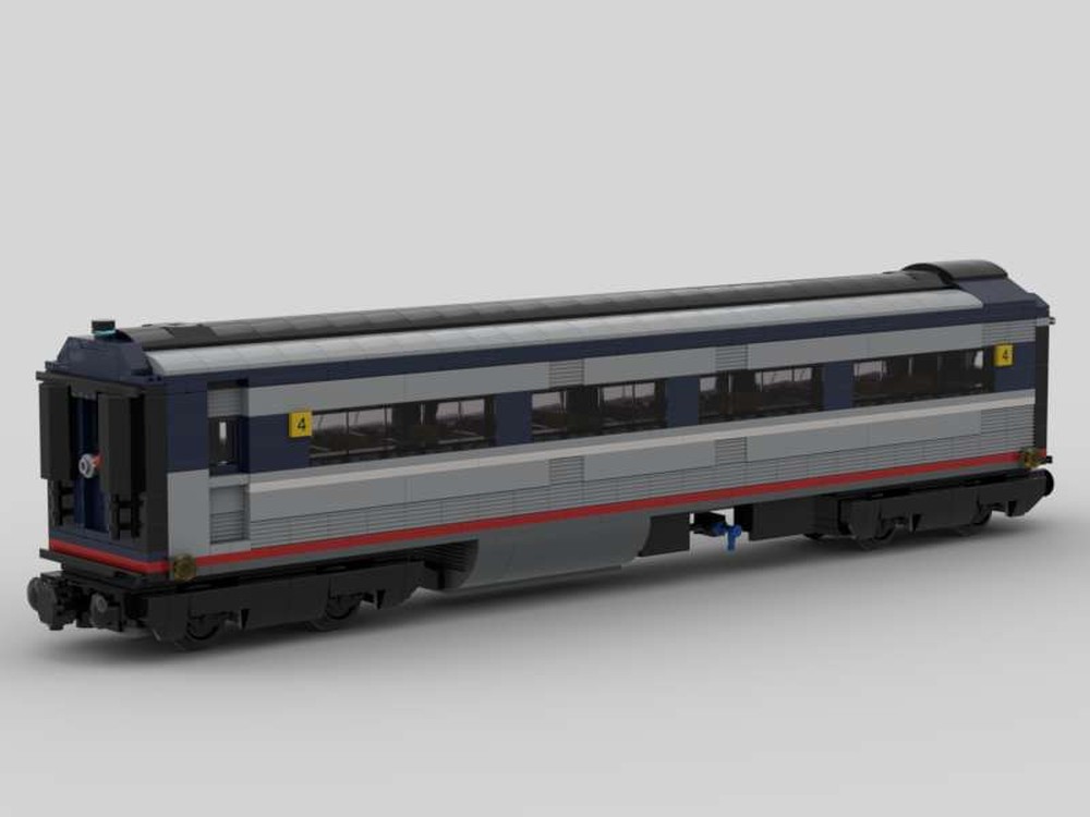 Lego North American Passenger Train Amtrak Economy Class Car #4 of 4