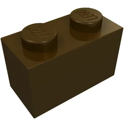 Brick 1 x 2 / Dark Brown