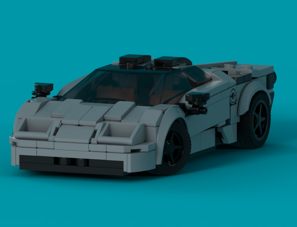Lego Eccentrica V12 (Lamborghini Diablo restomod) (100 followers special)