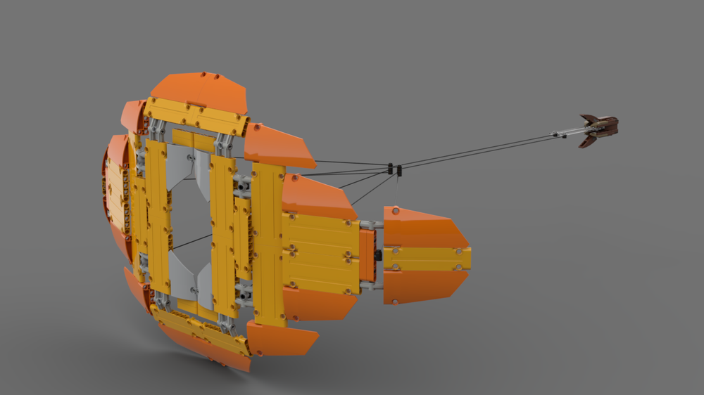 Lego Micro Dooku solar sail 1:250