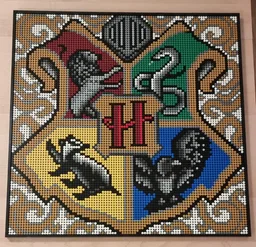 Customized Hogwarts Crest Mosaic