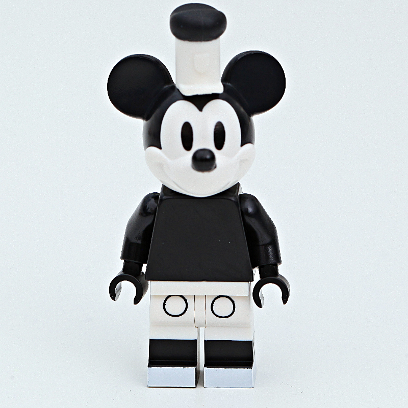 Lego Mickey Mouse, Classic Black and White, Black Boots (CMF)