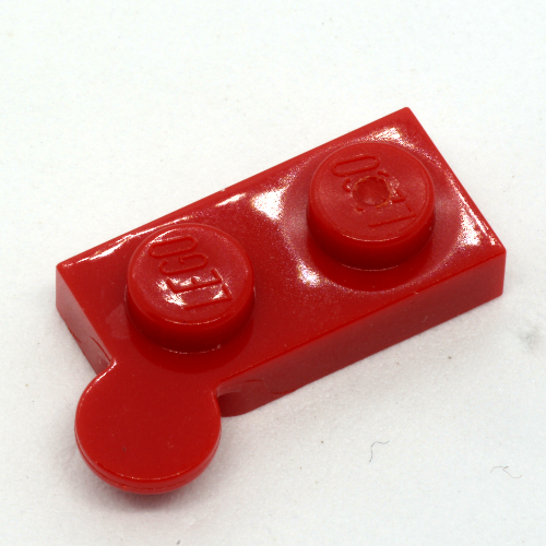 Lego Hinge Plate 1 x 4 Swivel Top [Hollow Pin] / Red