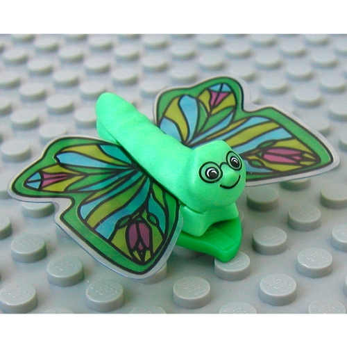 Lego Belville, Insect, Butterfly Large / Human Hair Clip, Flower Wings Print