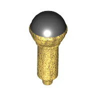 Musical Instrument Microphone with Black Top Half Screen Print / Pearl Gold