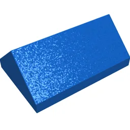 Brick Sloped 45° 2 x 3 Double / Blue