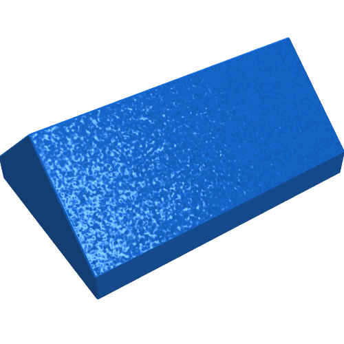 Lego Brick Sloped 45° 2 x 3 Double / Blue