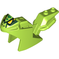Lego Fairing, Motorcycle, Racing (Sport) Bike, with Snake Face Print
