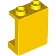 Lego Panel 1 x 2 x 2 [Side Supports / Hollow Studs] / Yellow