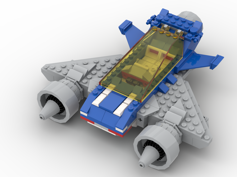 Lego Twin Engine Space Scamper (alternative, with Galaxy Cruiser) from 10497 Galaxy Explorer