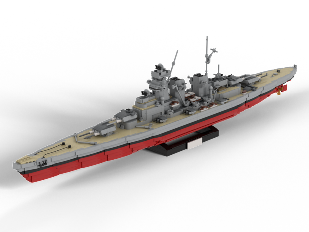 Lego H-39 "Friedrich der Große" H-Class Battleship Scale 1:300