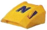 Slope, Curved 2 x 2 Lip with Nesquik 'N' Pattern (Stickers) - Set 4299