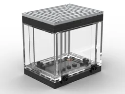 Display Case for one minifigurine with two lightsaber